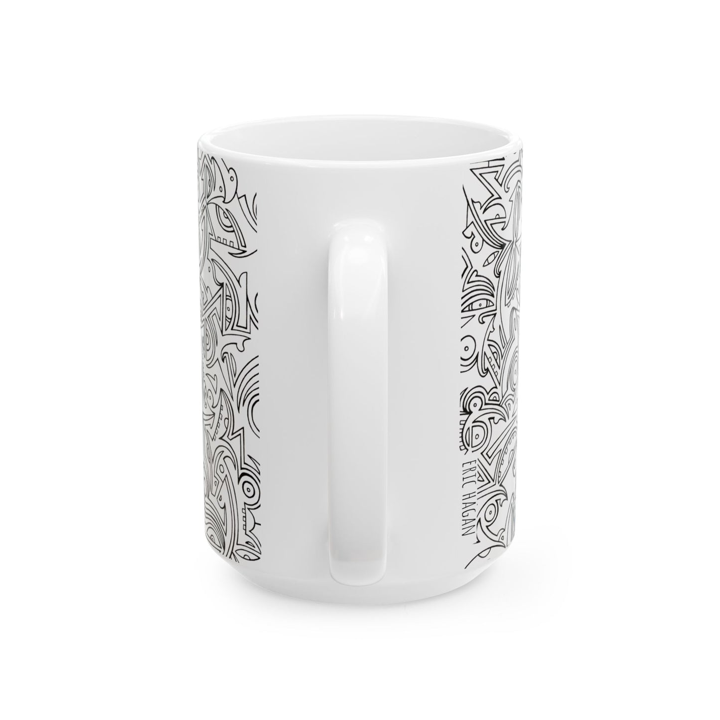 Eric Hagan | Arcadia (black and white) Ceramic Mug