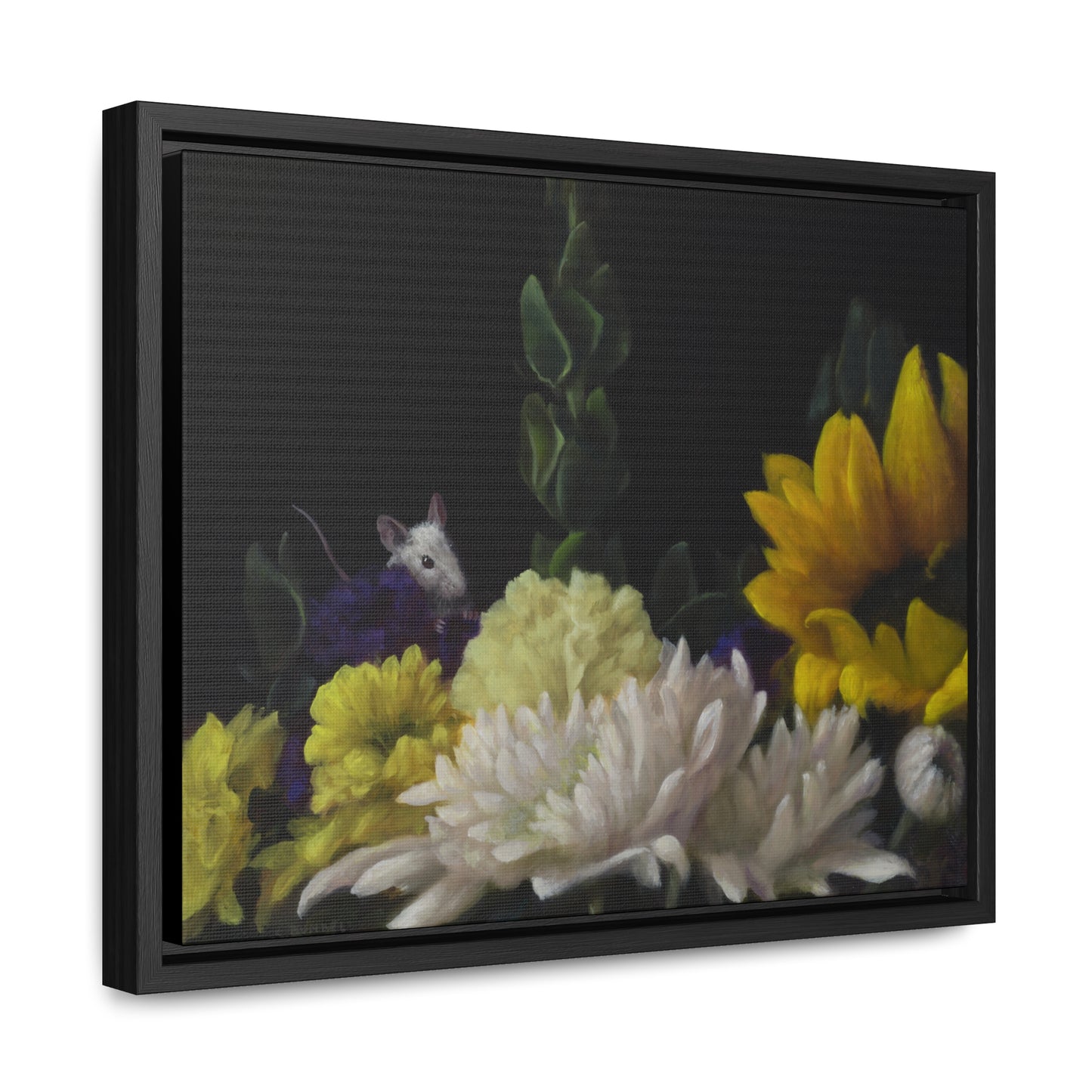 Stuart Dunkel: "Flower Power" - Framed Canvas Reproduction