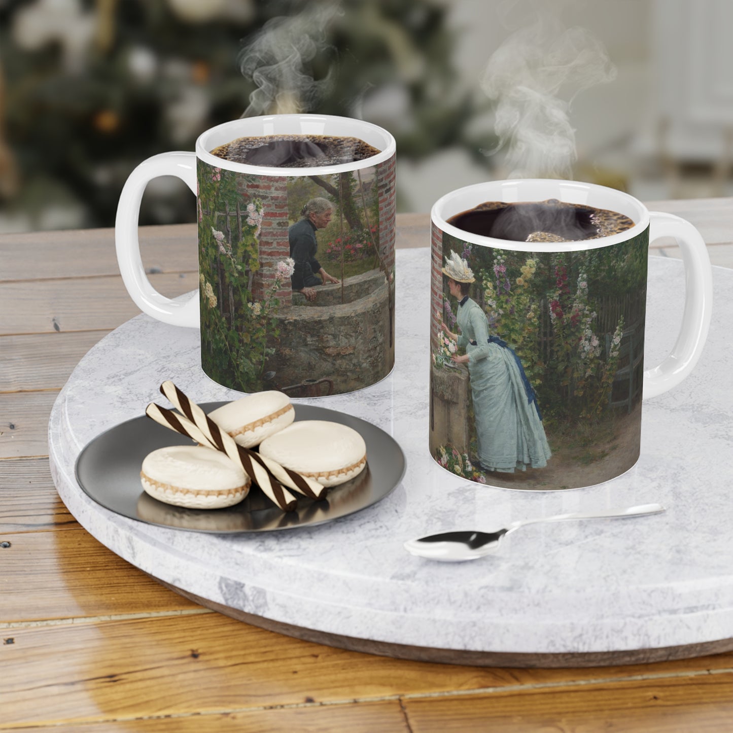 Marie Francois Firmin-Girard: "Un Puits Mitoyen" Ceramic Mug (11oz\15oz\20oz)