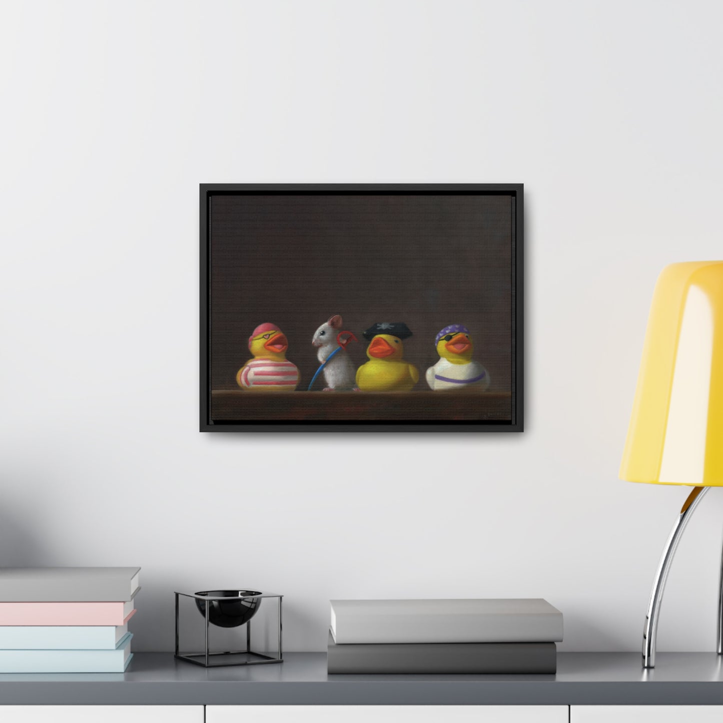 Stuart Dunkel: "Family Portrait: It's a Pirates Life" - Framed Canvas Reproduction
