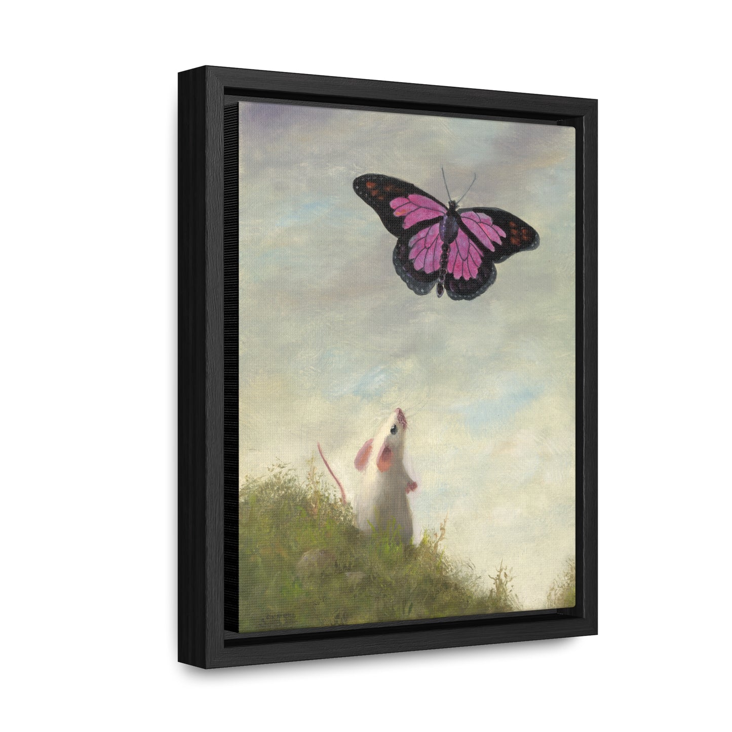 Stuart Dunkel: "Magic Butterfly" - Framed Canvas Reproduction
