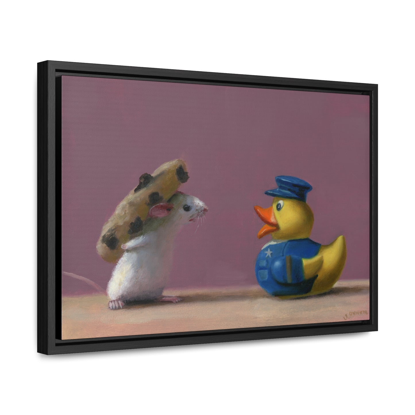 Stuart Dunkel: "Receipt Please" - Framed Canvas Reproduction