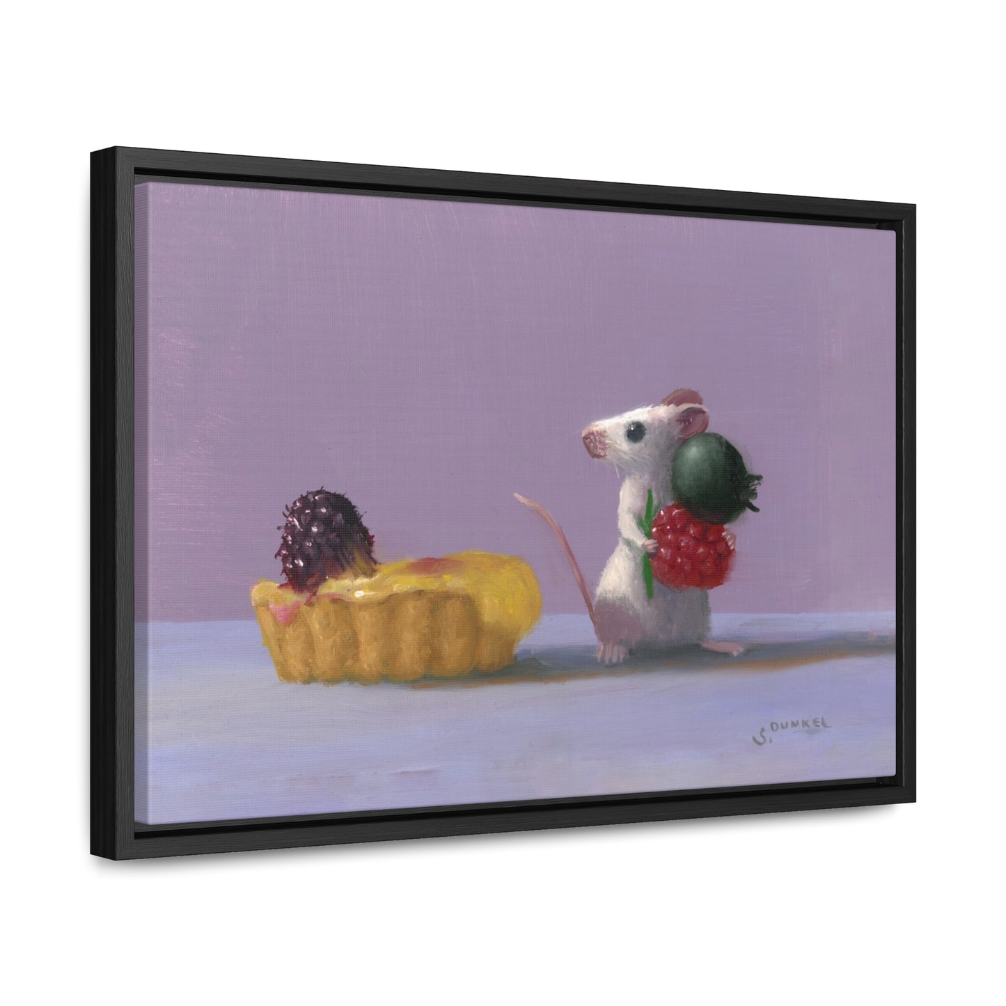 Stuart Dunkel: "Tart Shopping" - Framed Canvas Reproduction