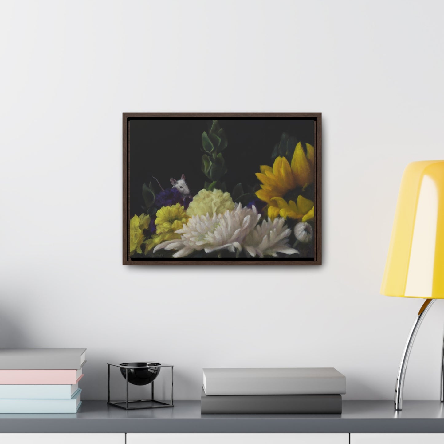 Stuart Dunkel: "Flower Power" - Framed Canvas Reproduction