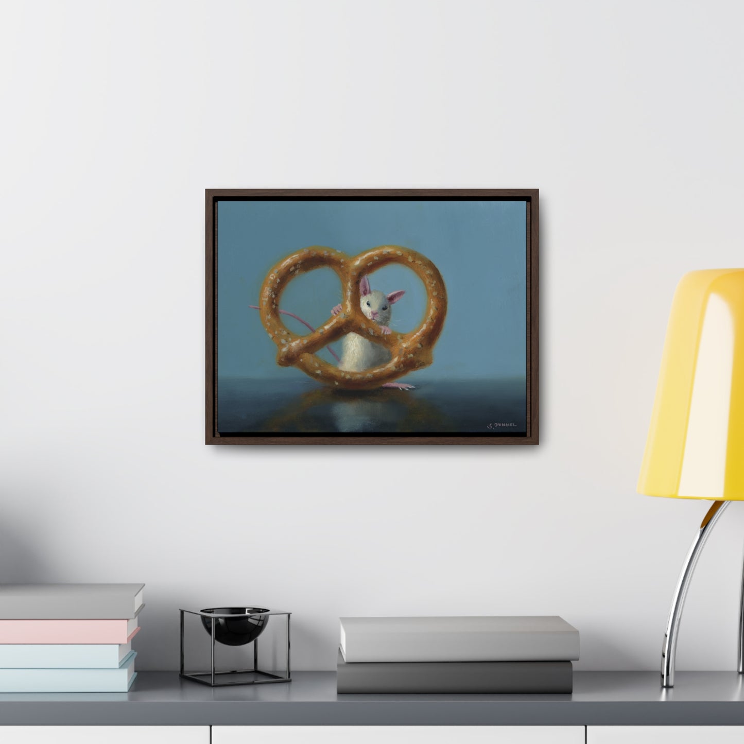 Stuart Dunkel: "Behind Bars" - Framed Canvas Reproduction