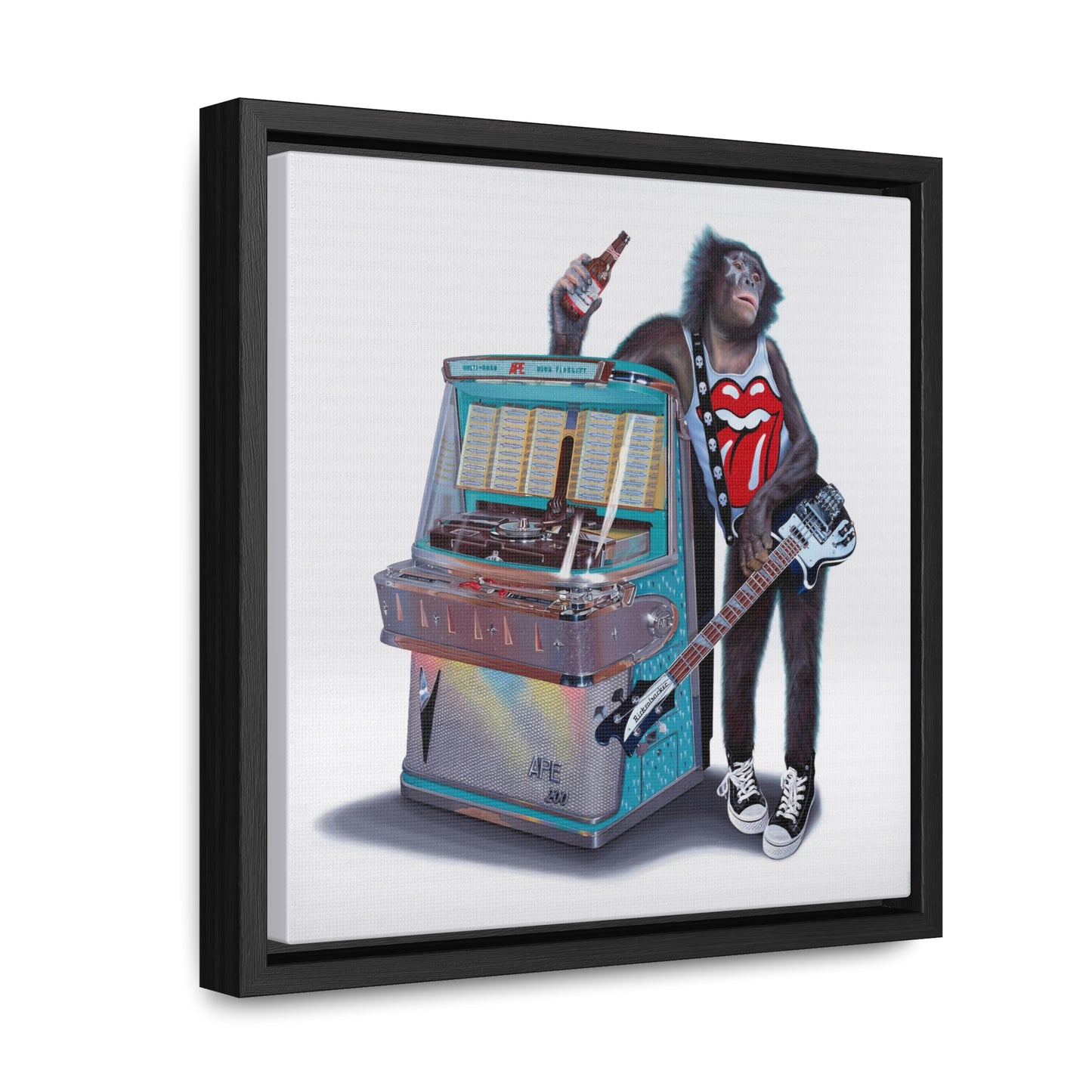 Tony South: "Jukebox Hero" - Framed Canvas Reproduction