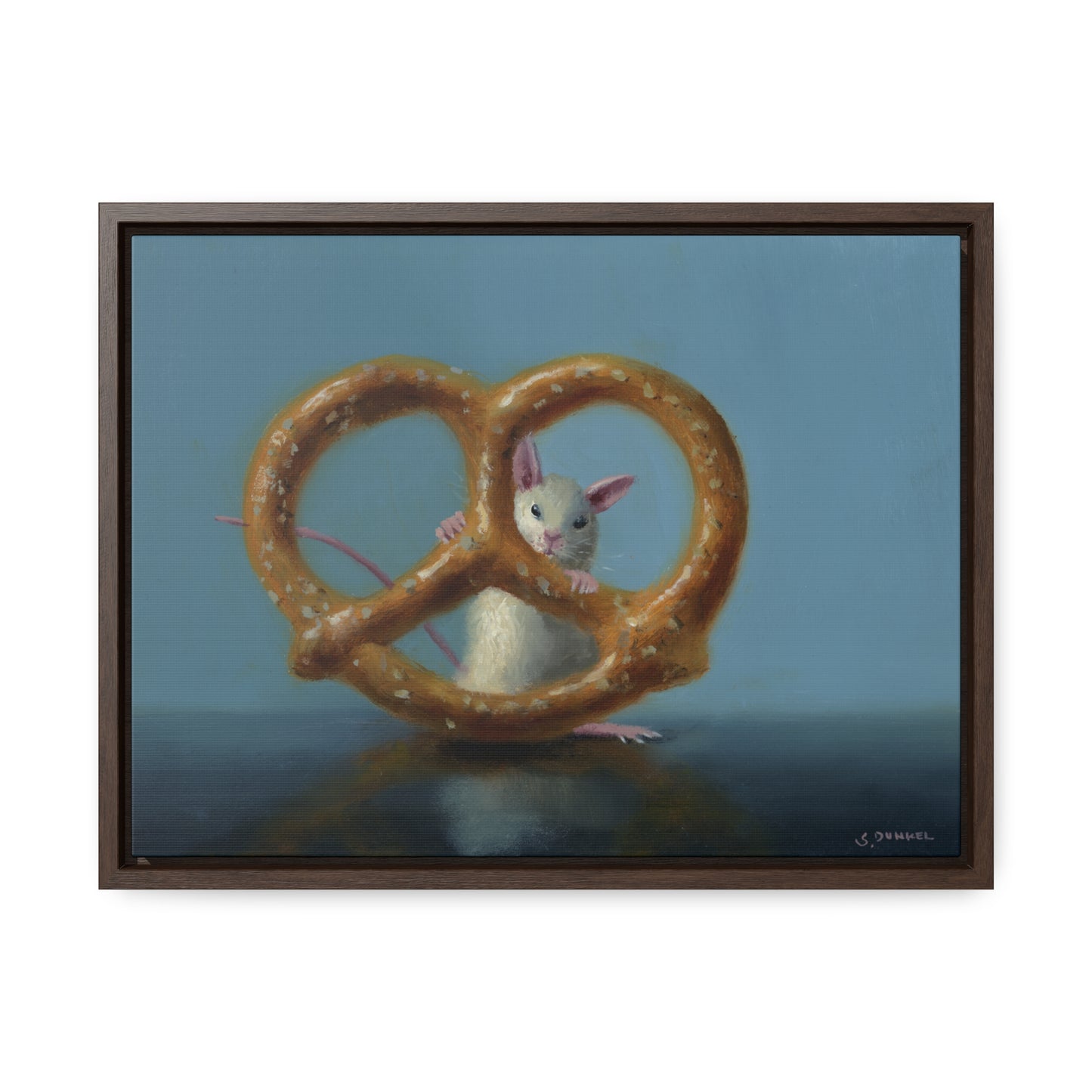 Stuart Dunkel: "Behind Bars" - Framed Canvas Reproduction