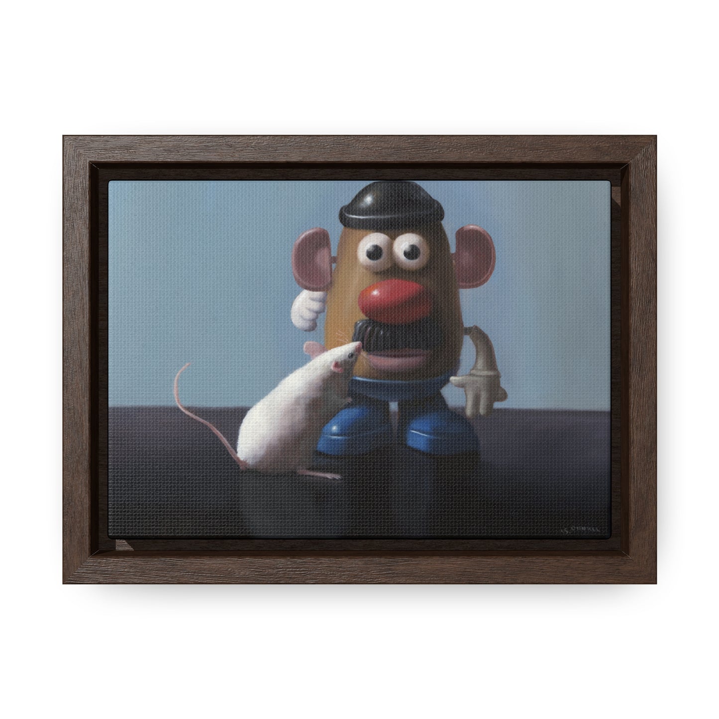 Stuart Dunkel: "The Kiss" - Framed Canvas Reproduction