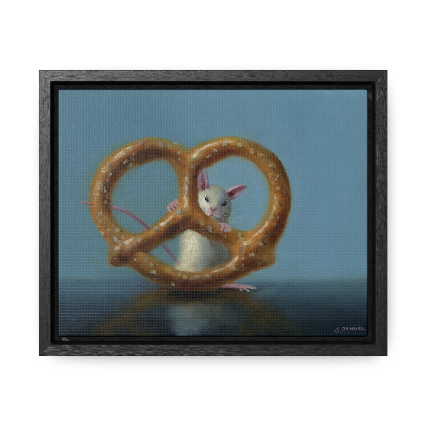 Stuart Dunkel: "Behind Bars" - Framed Canvas Reproduction