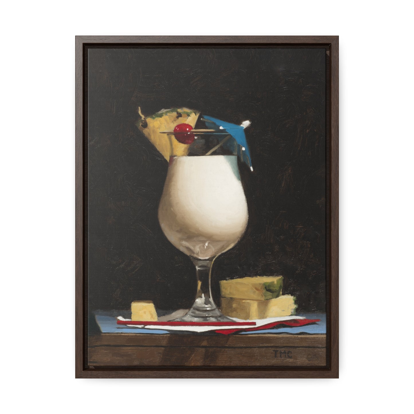 Todd M. Casey: "Piña Colada" - Framed Canvas Reproduction