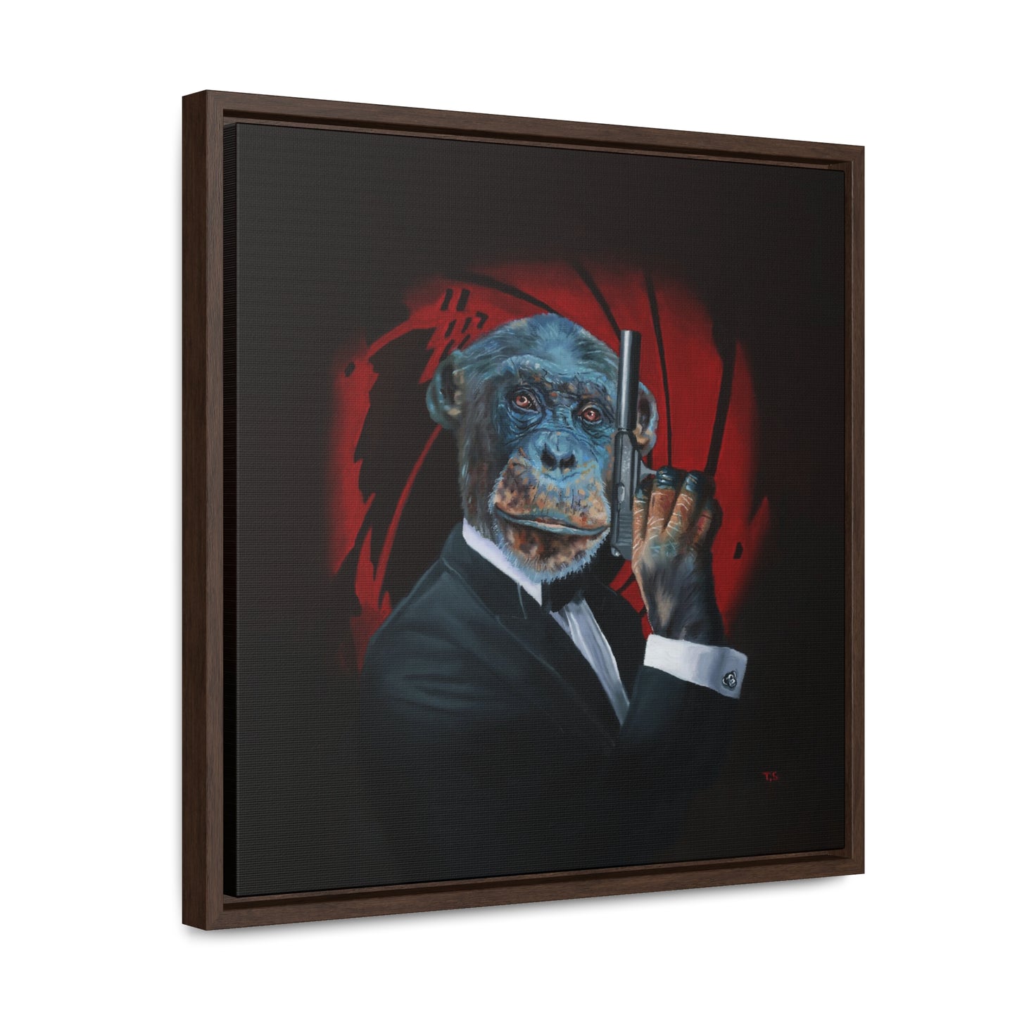 Tony South: "Shaken Not Stirred" - Framed Canvas Reproduction