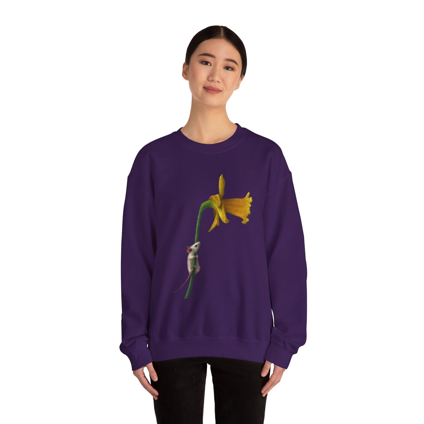 Stuart Dunkel: "Curious Yellow" Crewneck Sweatshirt