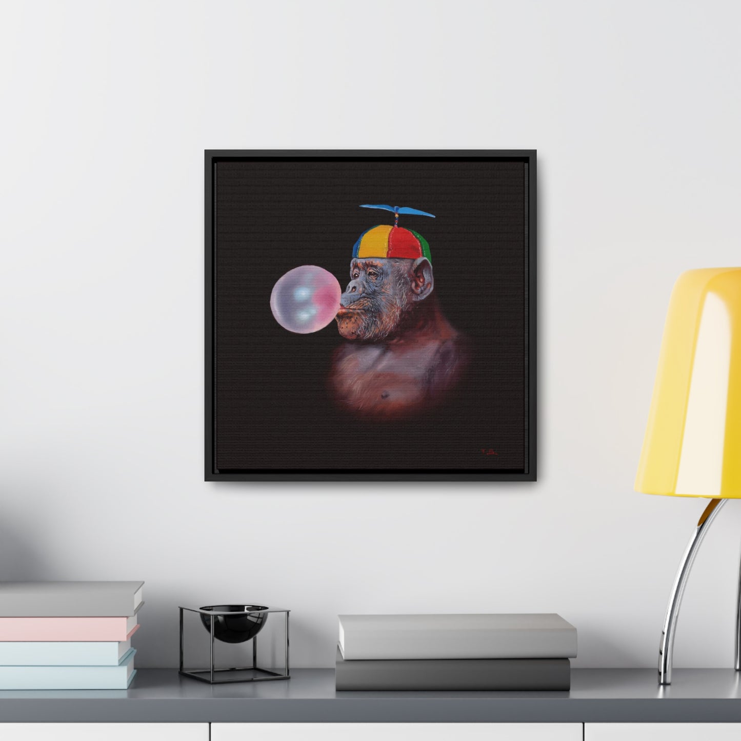 Tony South: "Inflate" - Framed Canvas Reproduction