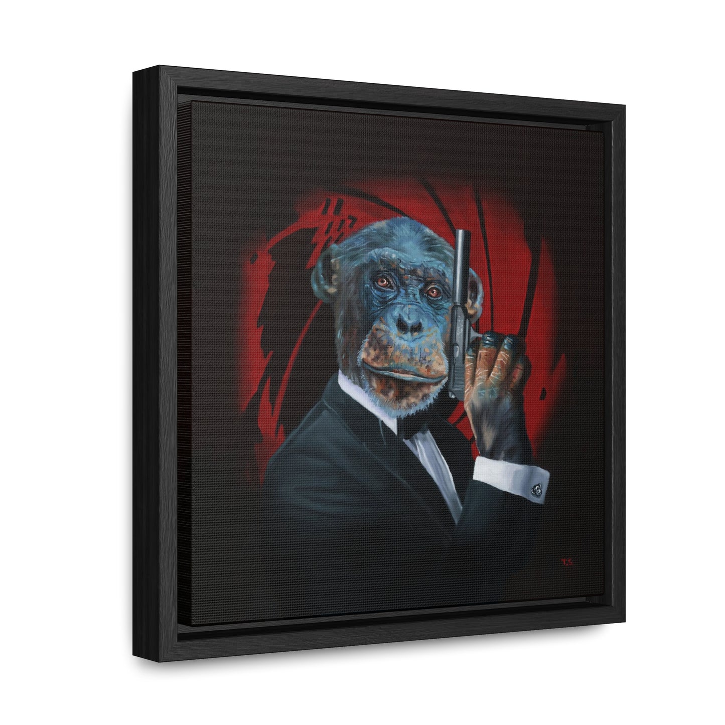 Tony South: "Shaken Not Stirred" - Framed Canvas Reproduction