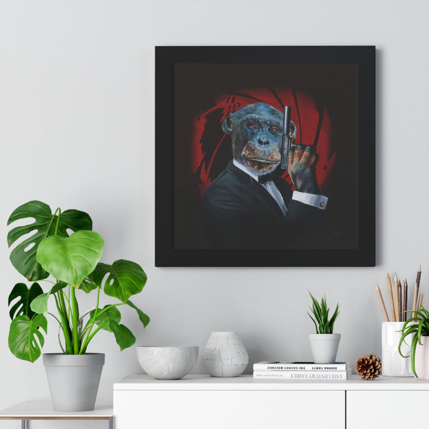 Tony South: "Shaken Not Stirred" Framed Poster