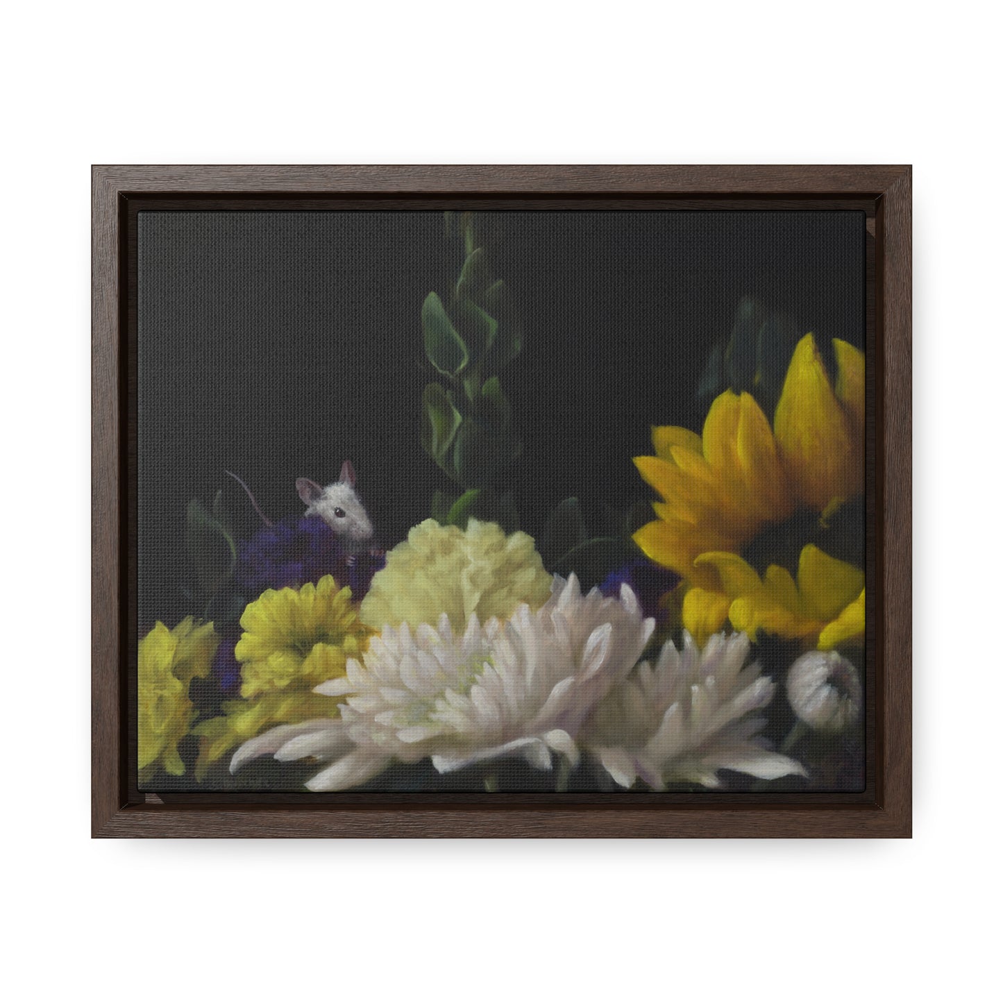 Stuart Dunkel: "Flower Power" - Framed Canvas Reproduction