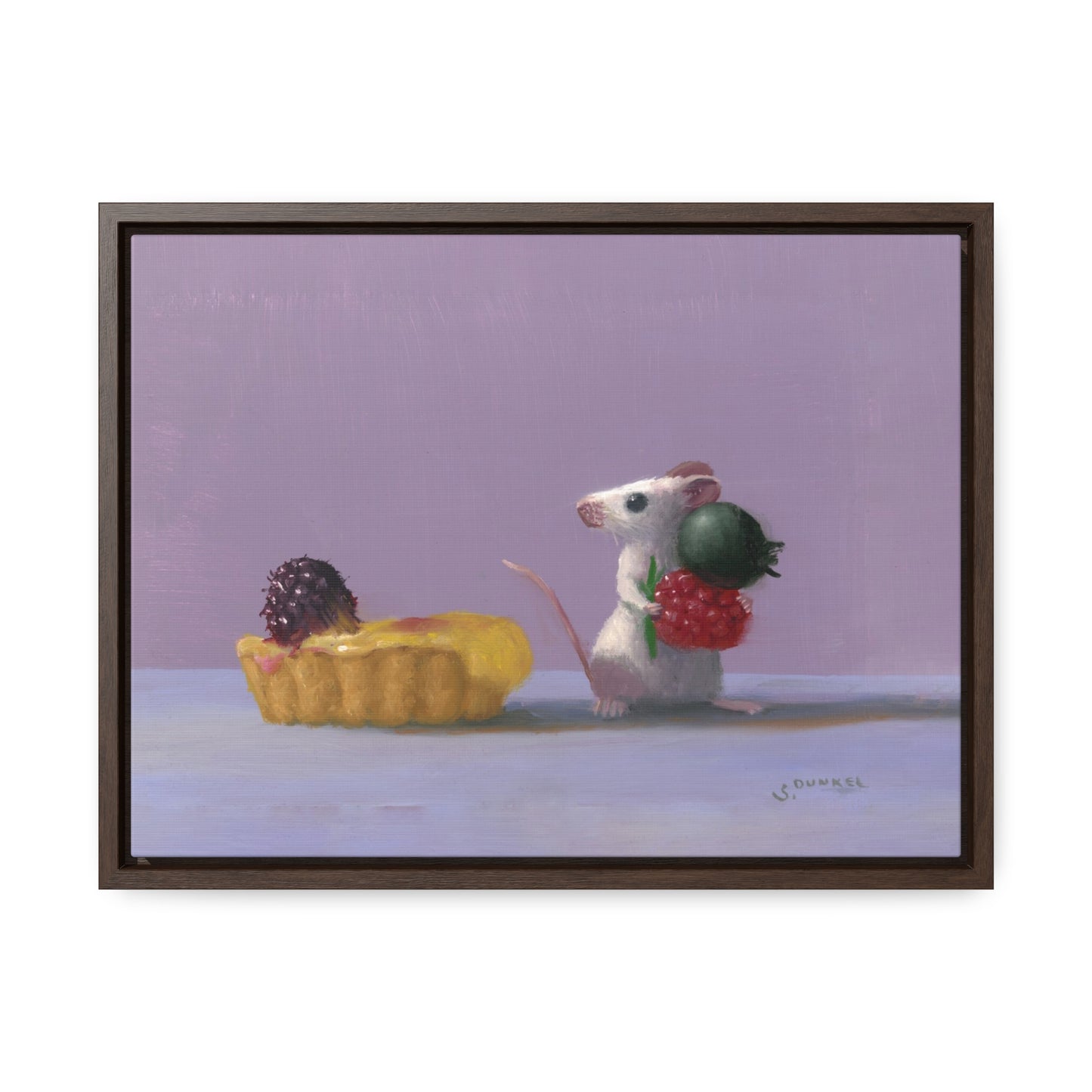 Stuart Dunkel: "Tart Shopping" - Framed Canvas Reproduction