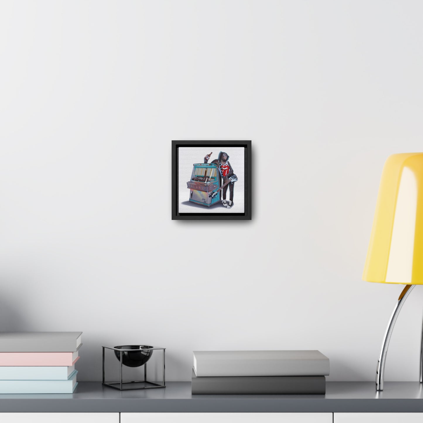 Tony South: "Jukebox Hero" - Framed Canvas Reproduction