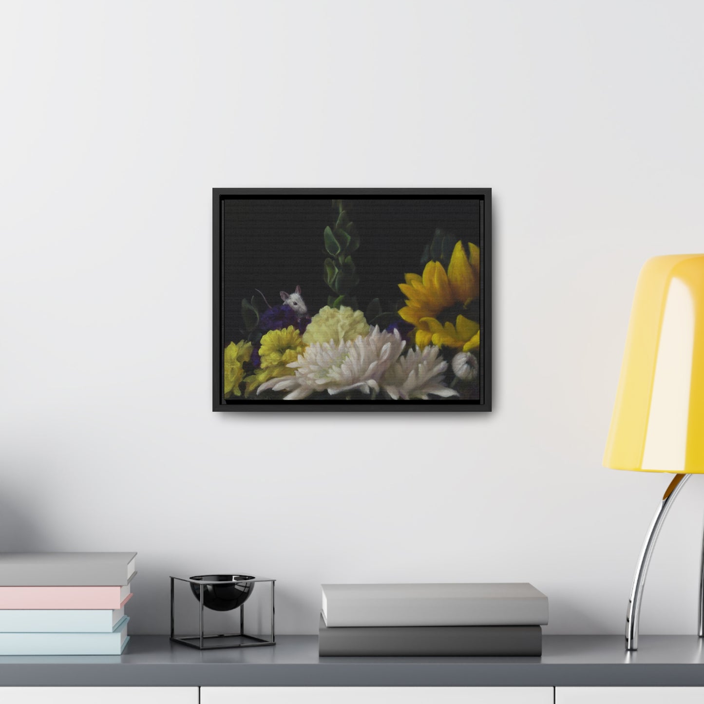 Stuart Dunkel: "Flower Power" - Framed Canvas Reproduction
