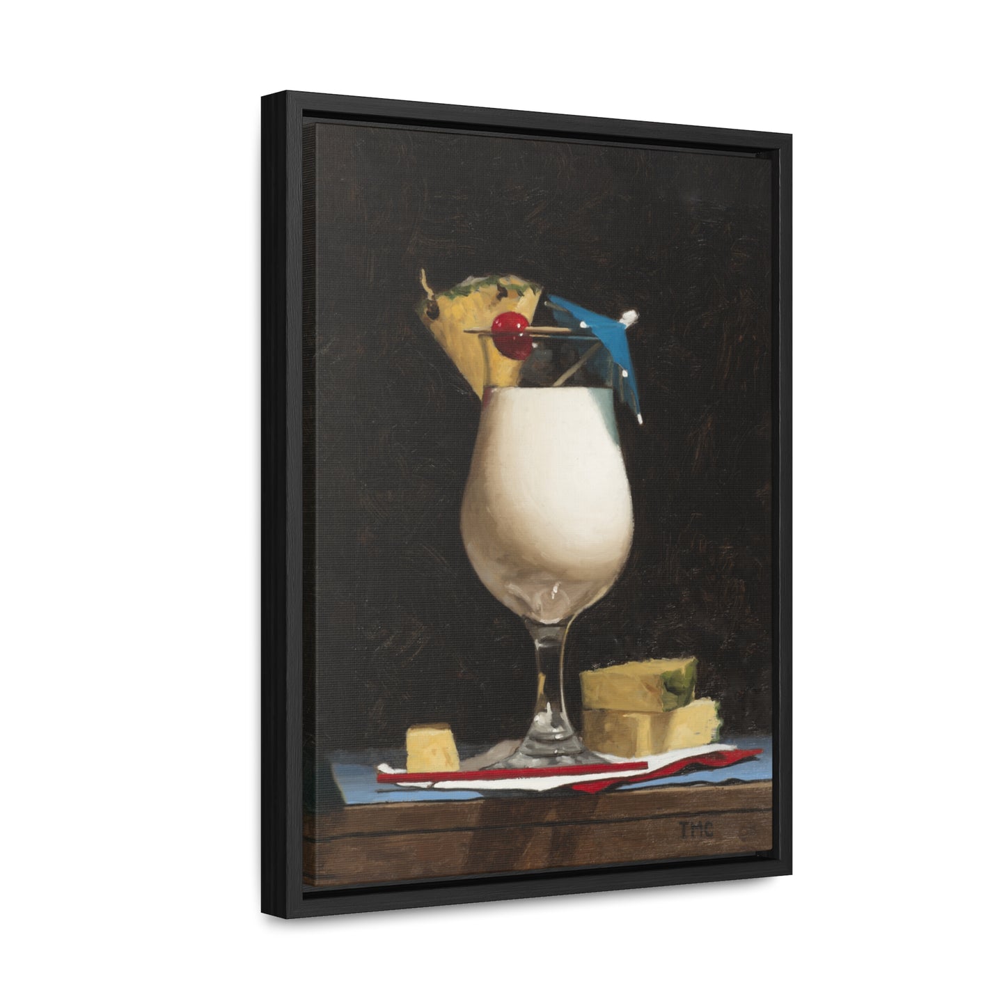 Todd M. Casey: "Piña Colada" - Framed Canvas Reproduction