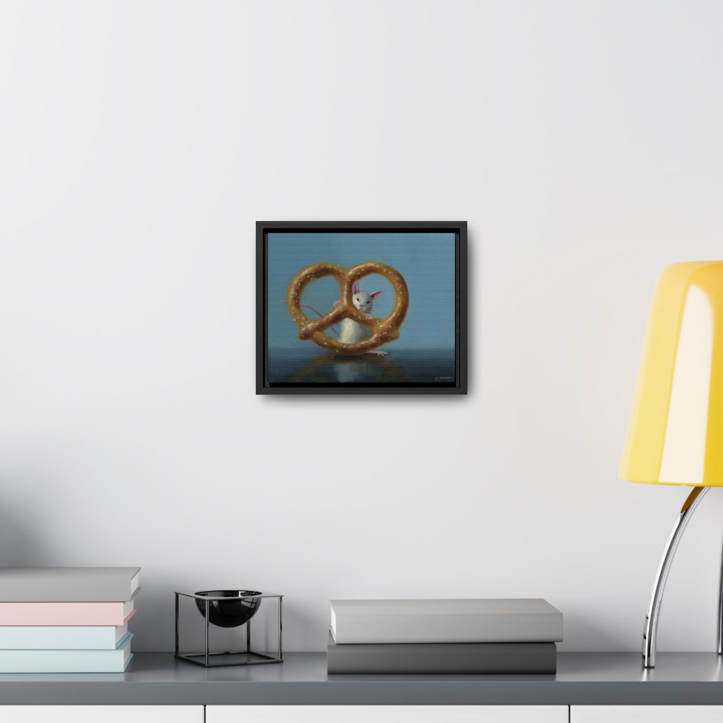 Stuart Dunkel: "Behind Bars" - Framed Canvas Reproduction