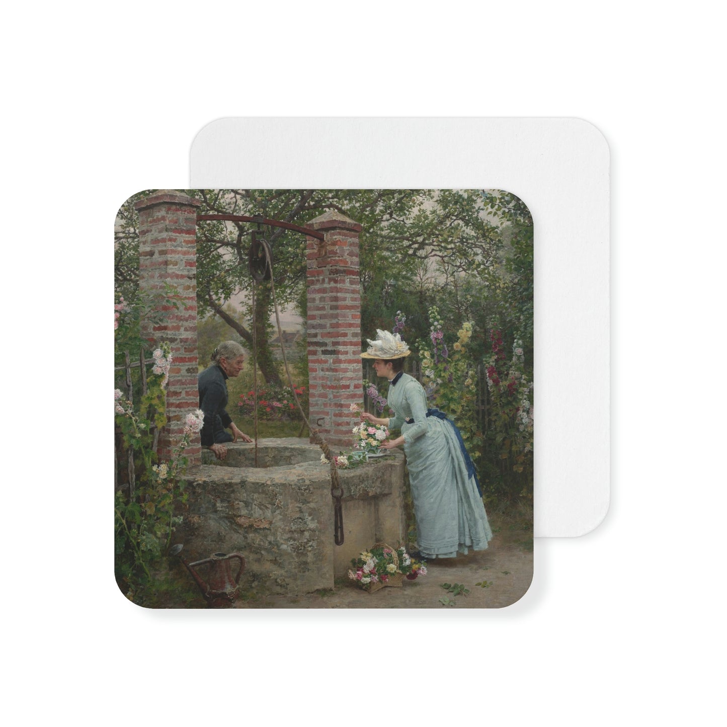 Marie Francois Firmin-Girard: "Un Puits Mitoyen" - Coasters (50, 100 pcs)
