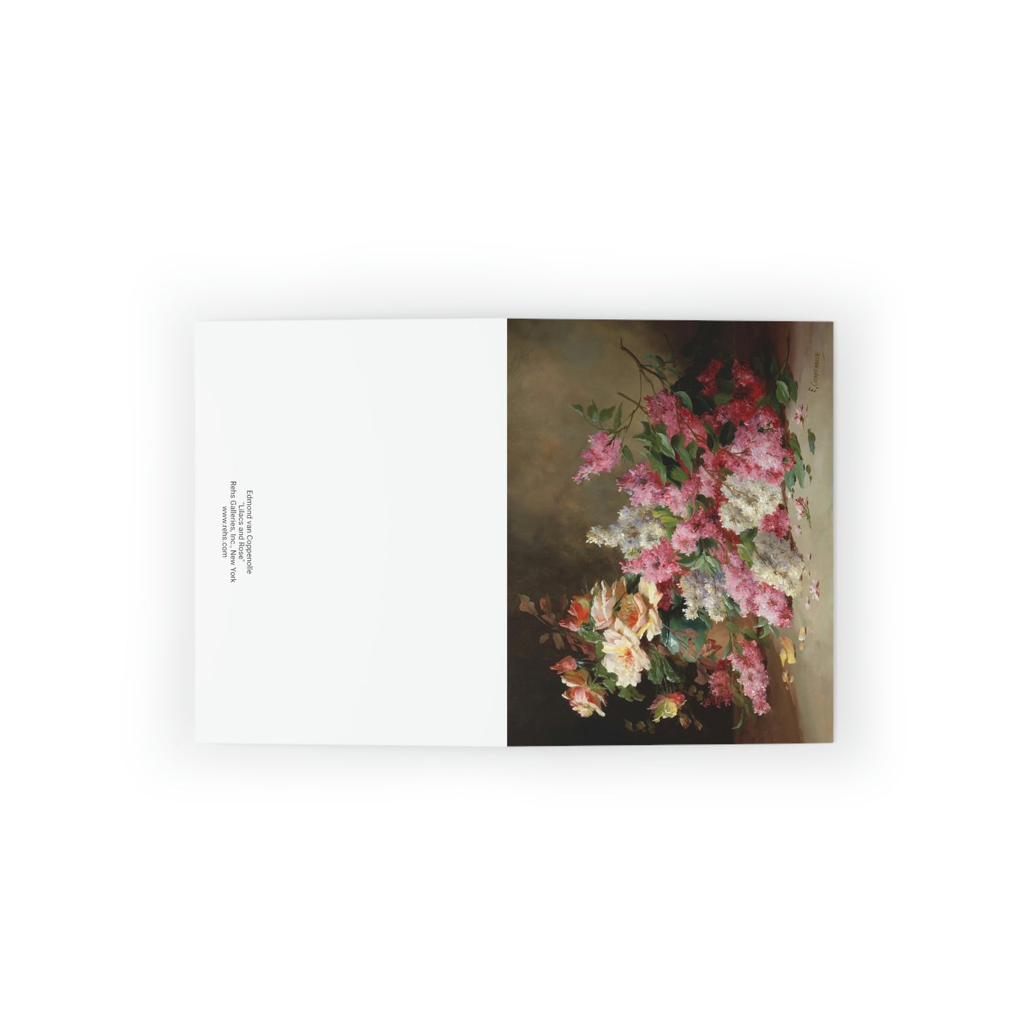 Edmond van Coppenolle: "Lilacs and Roses" - Greeting cards (8, 16, and 24 pcs)