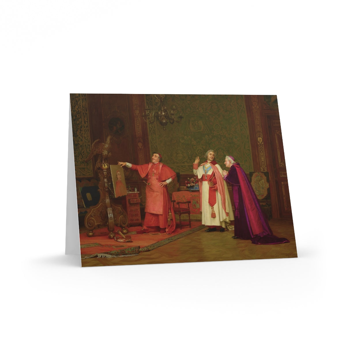 Jehan-Georges Vibert: "Peint par lui-même" Greeting cards (8, 16, and 24 pcs)