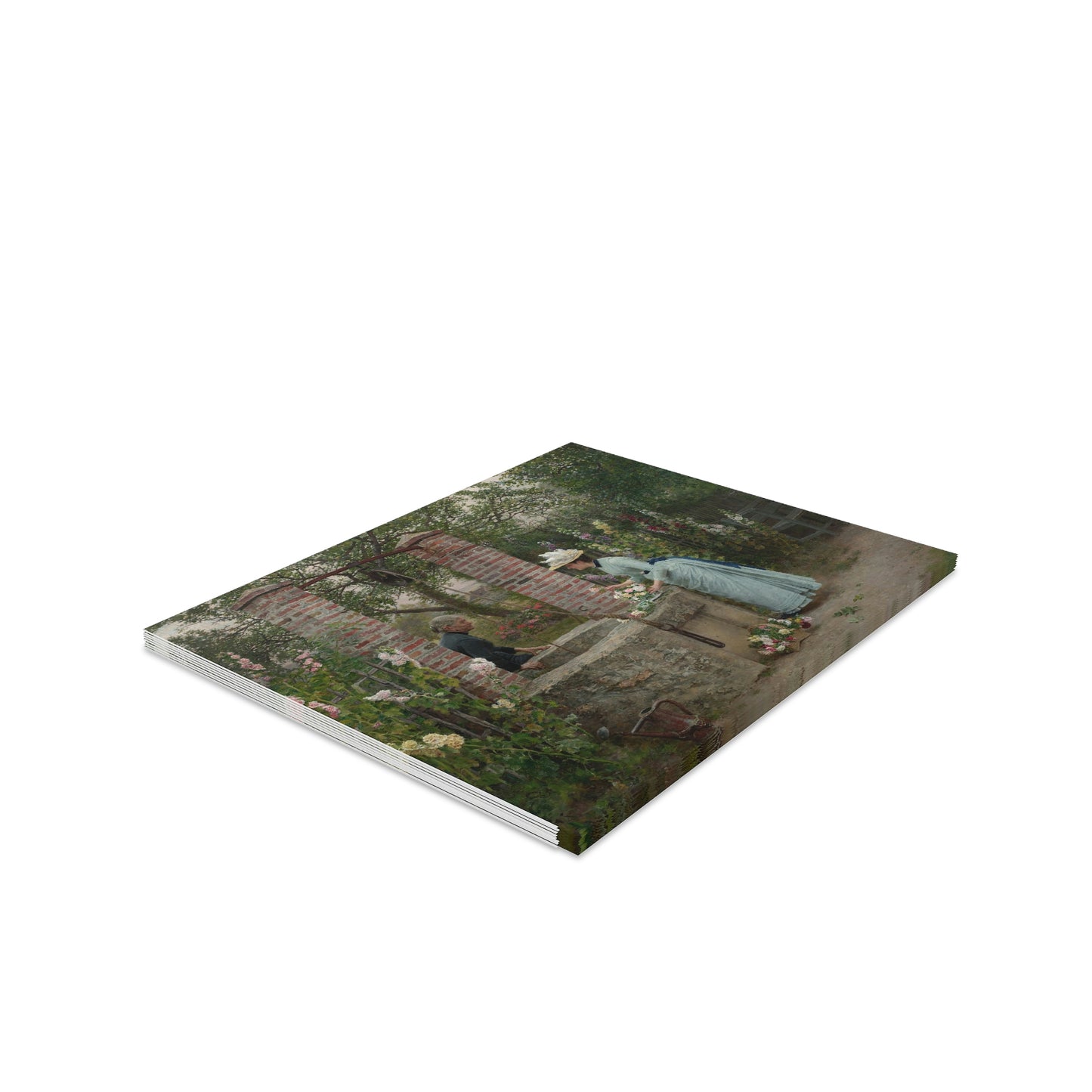 Marie Francois Firmin-Girard: "Un Puits Mitoyen" - Greeting cards (8, 16, and 24 pcs)