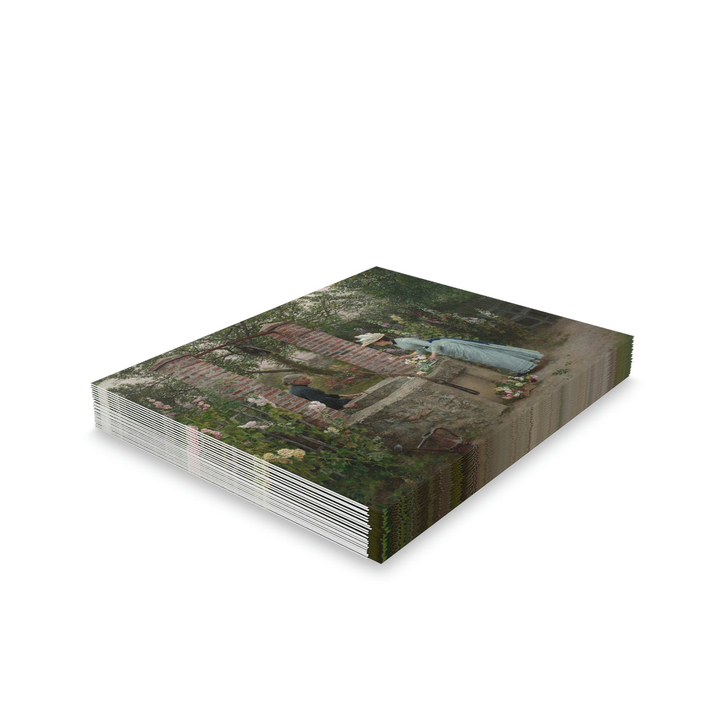 Marie Francois Firmin-Girard: "Un Puits Mitoyen" - Greeting cards (8, 16, and 24 pcs)