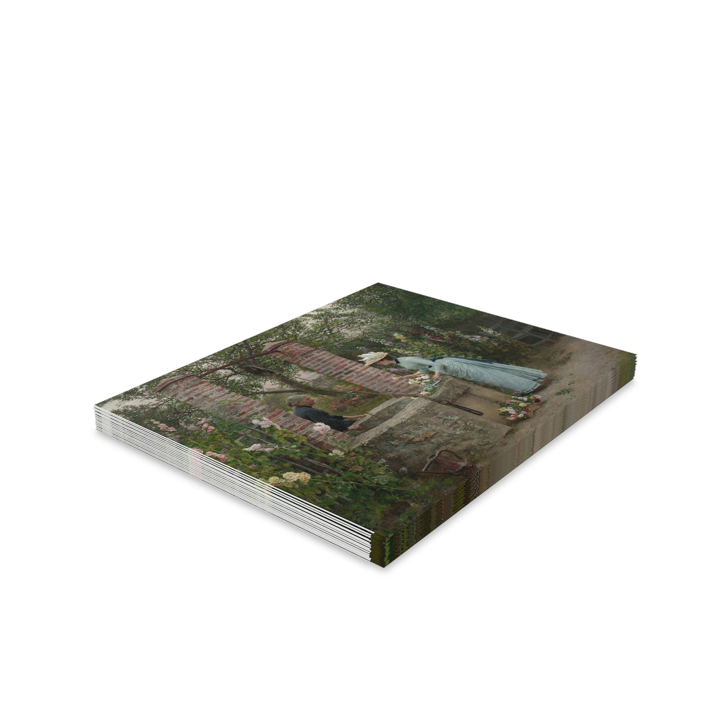 Marie Francois Firmin-Girard: "Un Puits Mitoyen" - Greeting cards (8, 16, and 24 pcs)