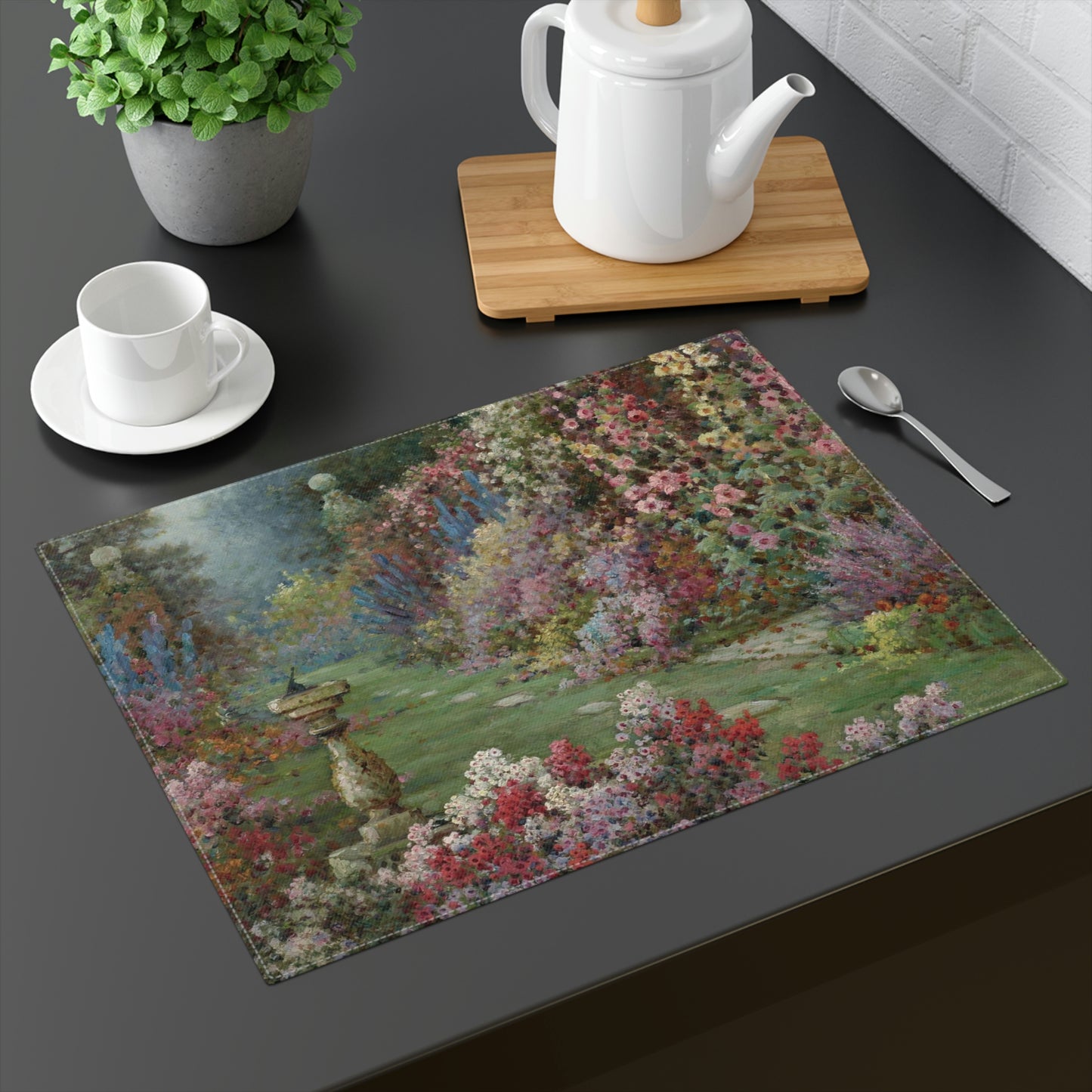 Alfred de Breanski, Jr.: "The Herbaceous Border" - Placemat, 1pc