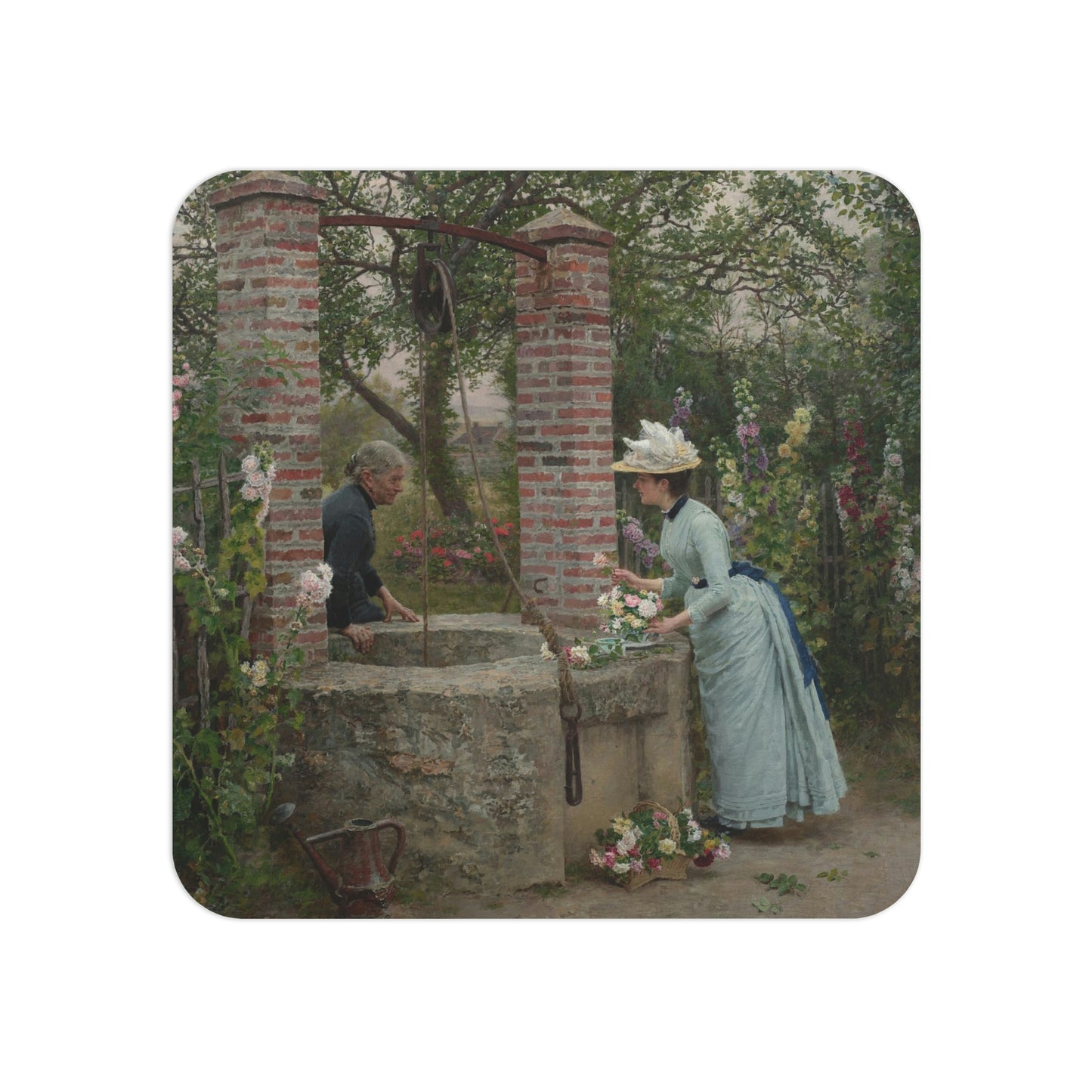 Marie Francois Firmin-Girard: "Un Puits Mitoyen" - Coasters (50, 100 pcs)