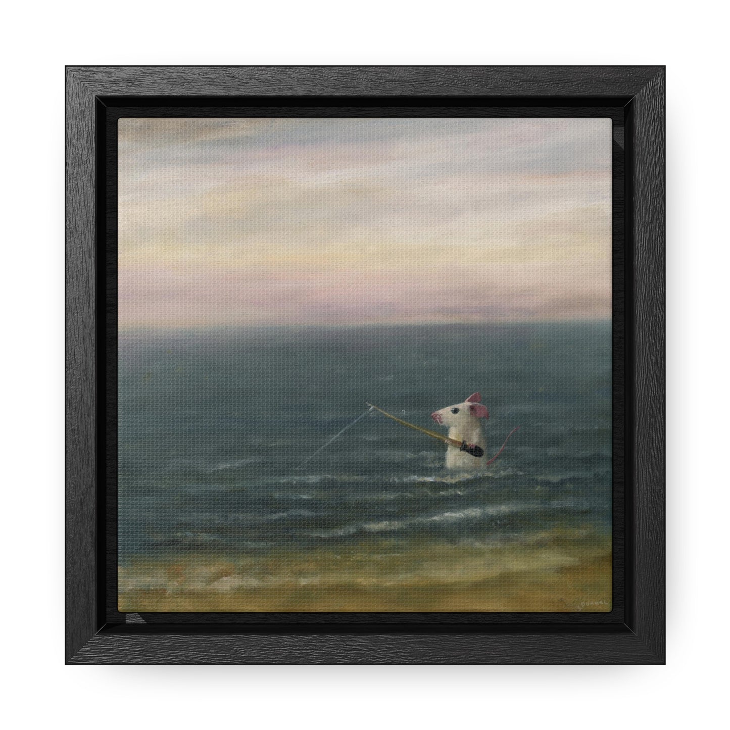 Stuart Dunkel: "Gone Fishing" - Framed Canvas