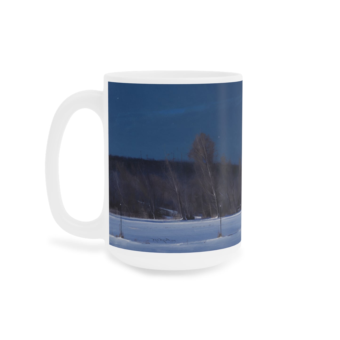 Ben Bauer: "Buffalo County, WI, Night Lights" Ceramic Mug (11oz, 15oz, 20oz)