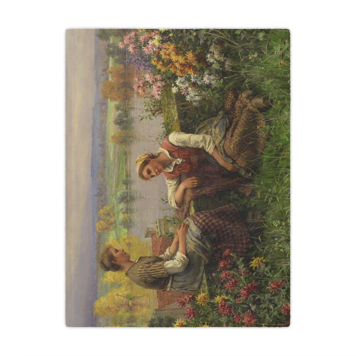 Daniel Ridgway Knight: "Gossips" - Microfiber Blanket