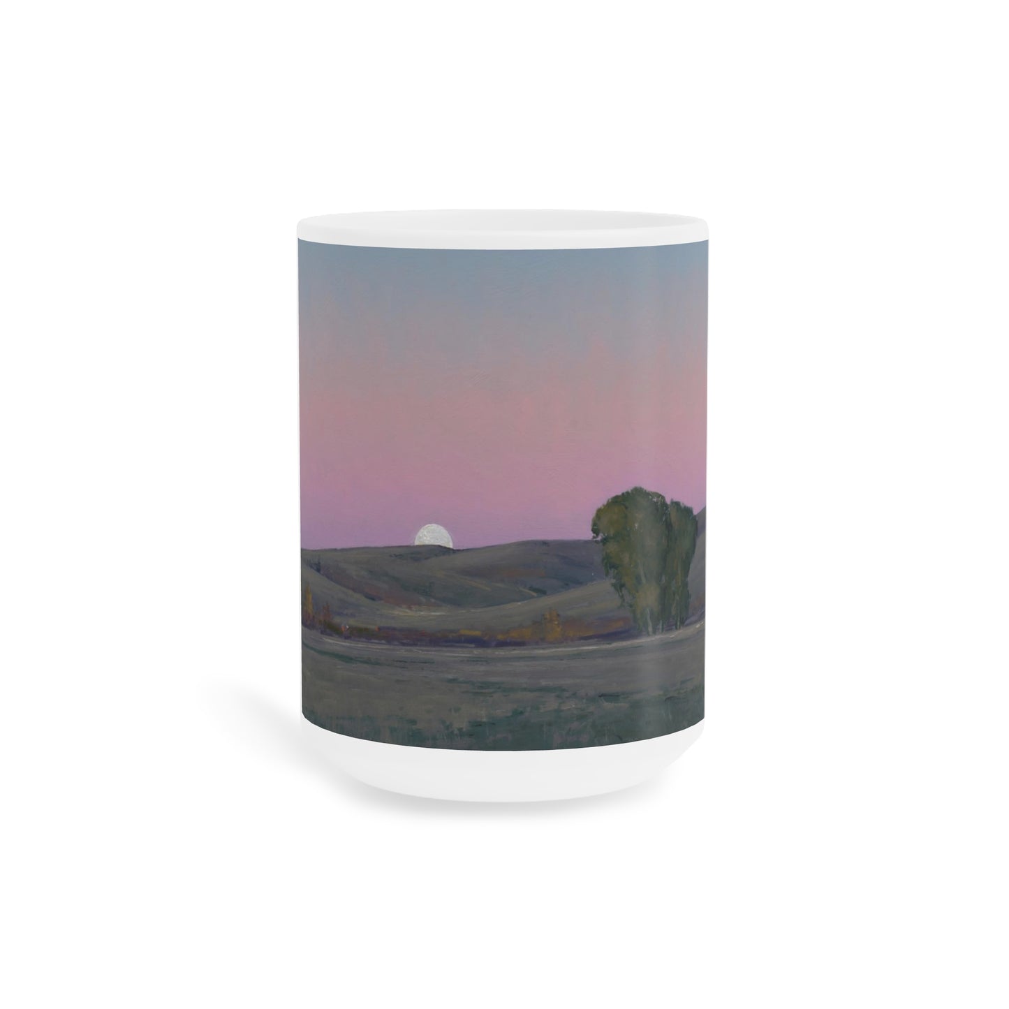 Ben Bauer: "Moonrise in Lowry, MN" Ceramic Mug (11oz, 15oz, 20oz)