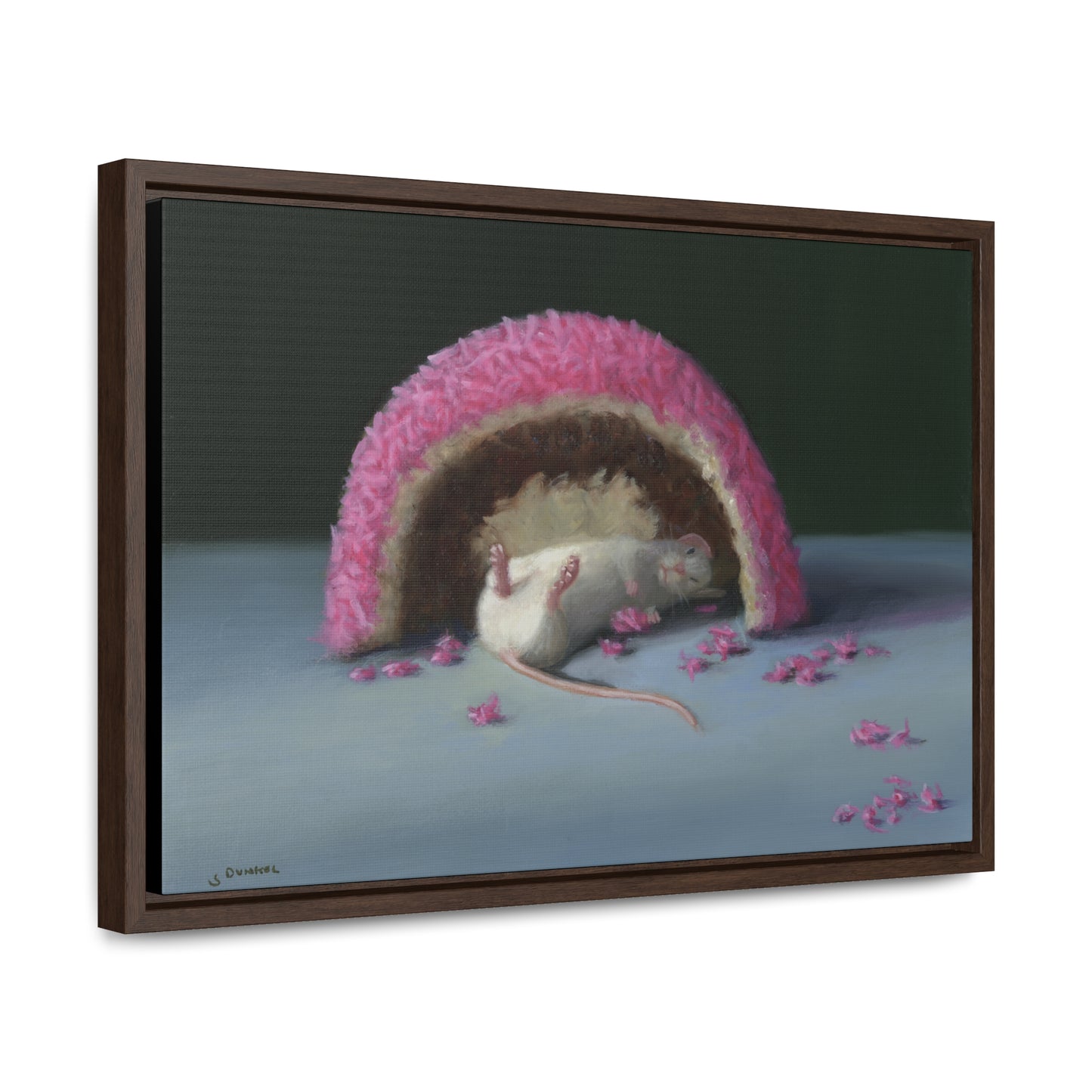 Stuart Dunkel: "Overdose" - Framed Canvas Reproduction