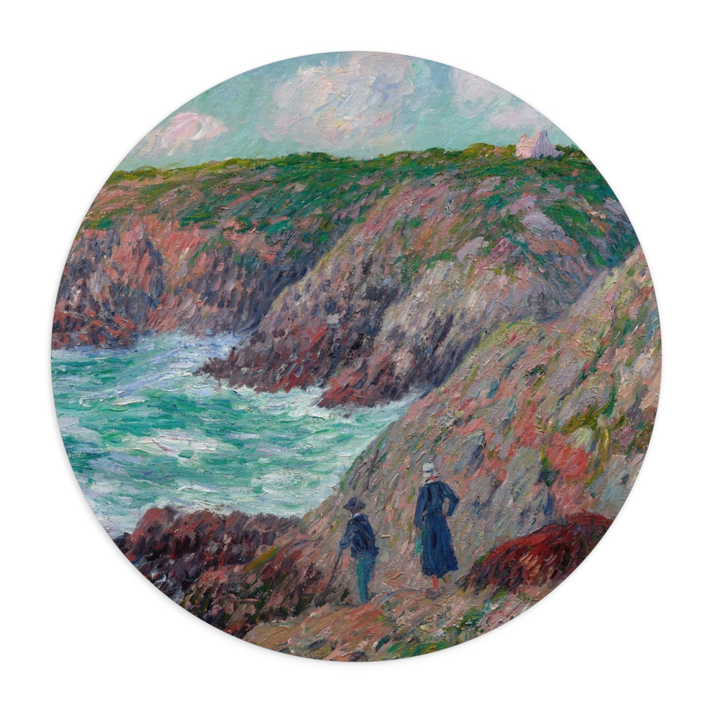 Henry Moret: "Falaises à Moëlan, Finistère" – Mouse Pad