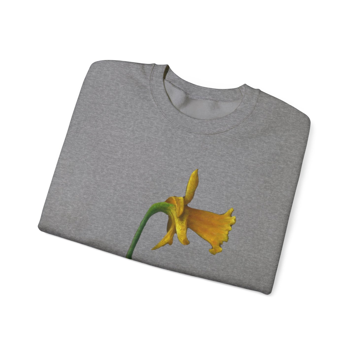 Stuart Dunkel: "Curious  Yellow" Crewneck Sweatshirt