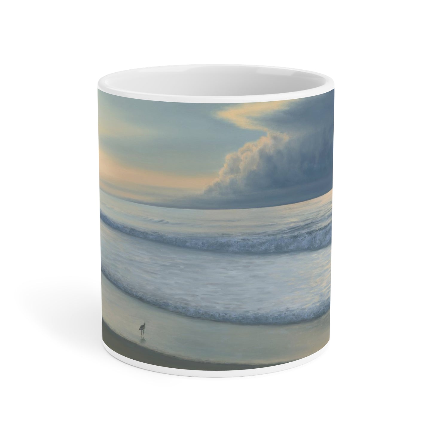 Gail Descoeurs: "The Sea and the Sandpiper" Ceramic Mug (11oz\15oz\20oz)