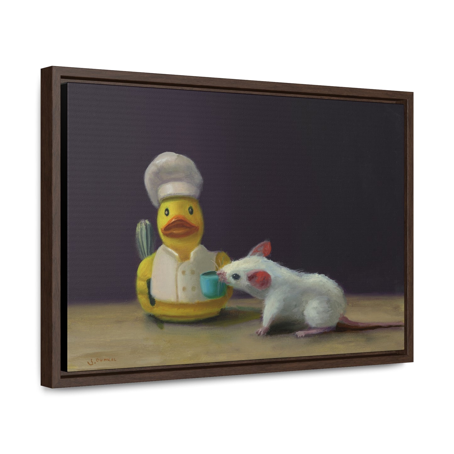 Stuart Dunkel: "Test Lick" - Framed Canvas Reproduction