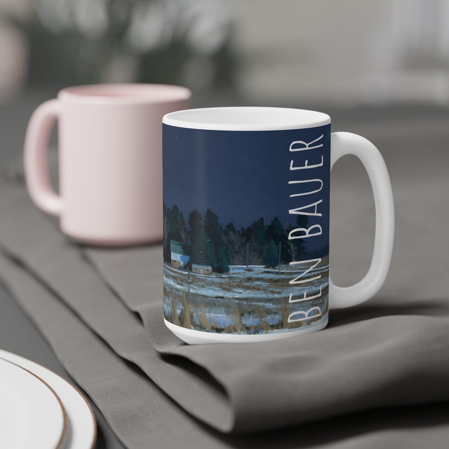 Ben Bauer: "Midnight at 20 Below" Ceramic Mug (11oz, 15oz, 20oz)