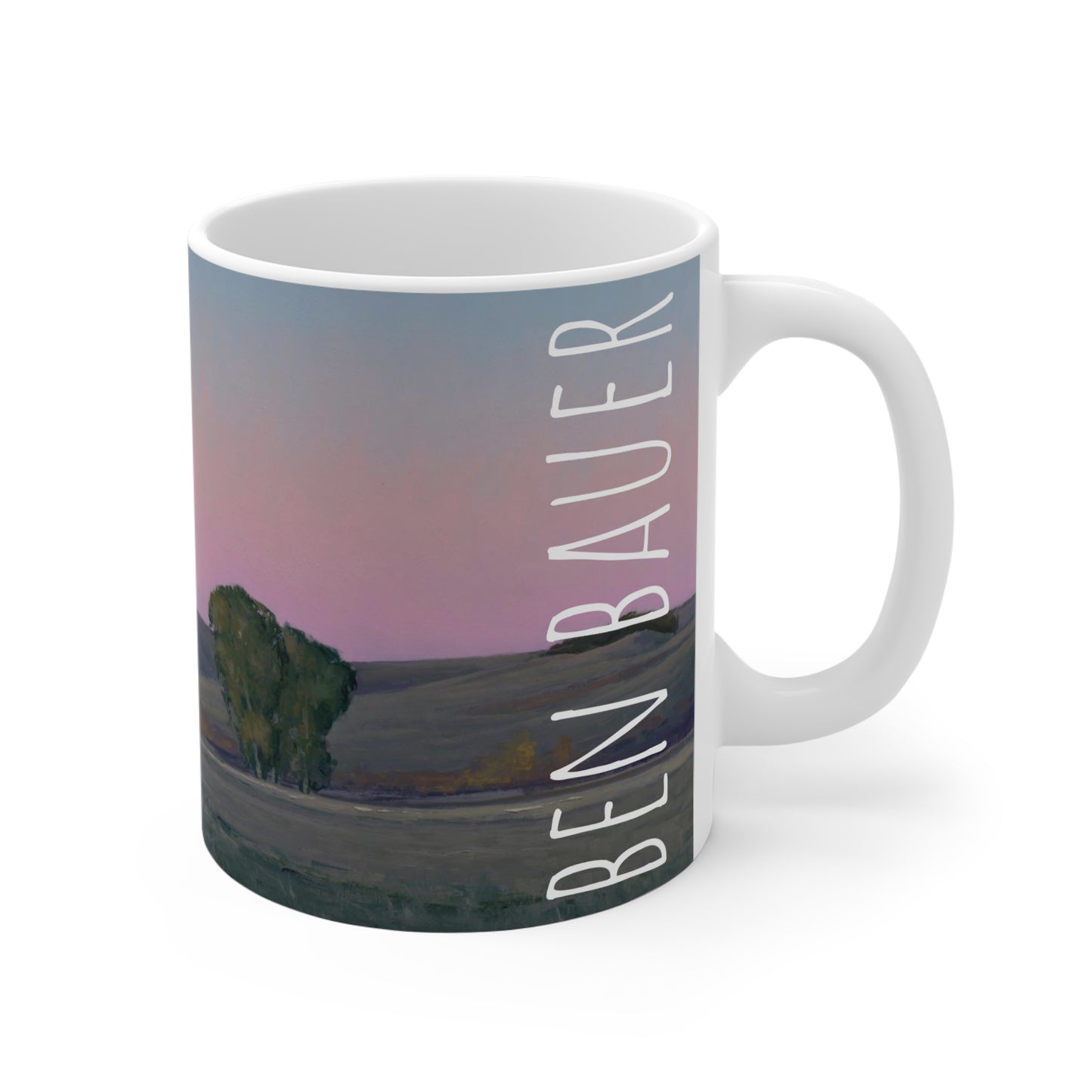 Ben Bauer: "Moonrise in Lowry, MN" Ceramic Mug (11oz, 15oz, 20oz)