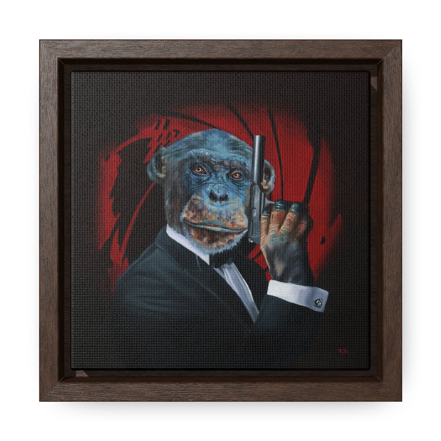 Tony South: "Shaken Not Stirred" - Framed Canvas Reproduction