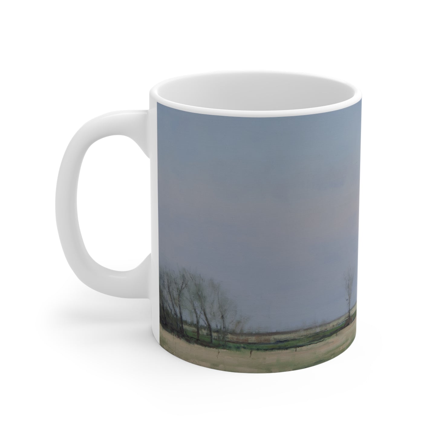 Ben Bauer: "Spring Moonrise in South Dakota" Ceramic Mug (11oz, 15oz, 20oz)