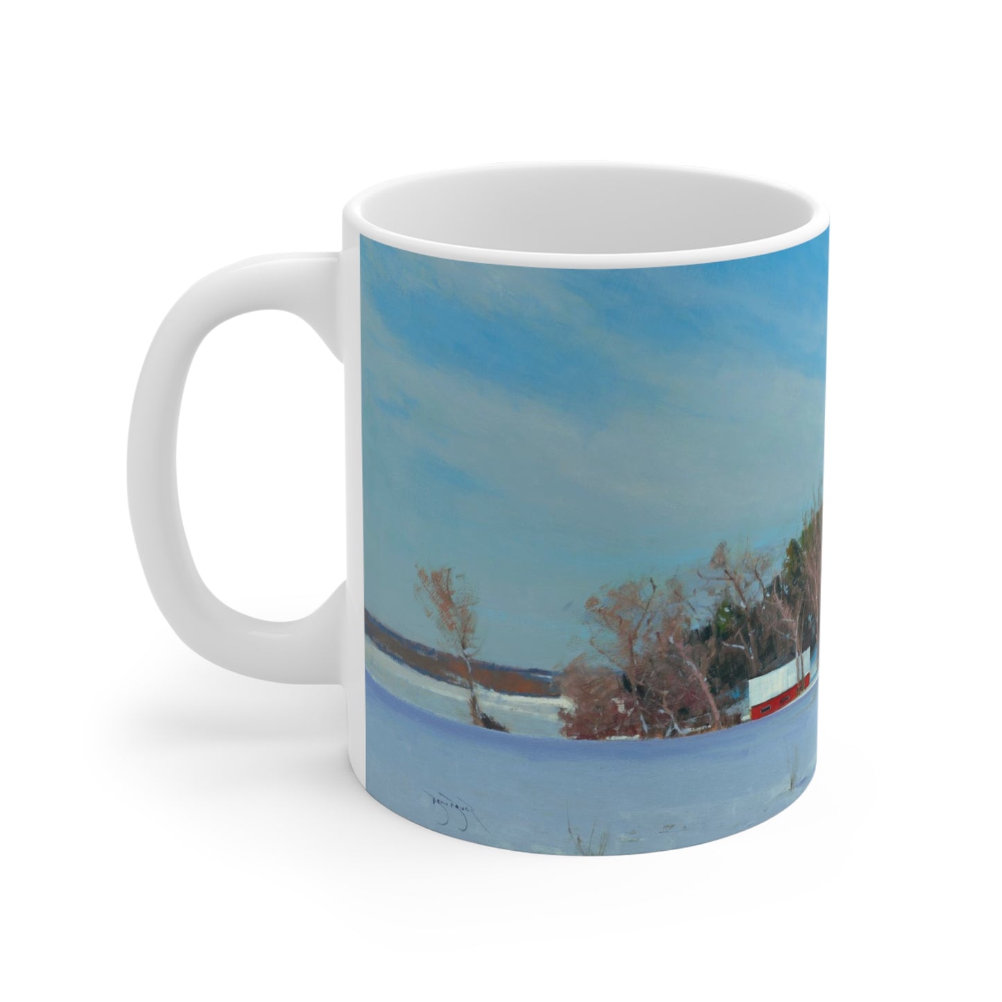 Ben Bauer: "Winter Hills of Somerset" Ceramic Mug (11oz, 15oz, 20oz)