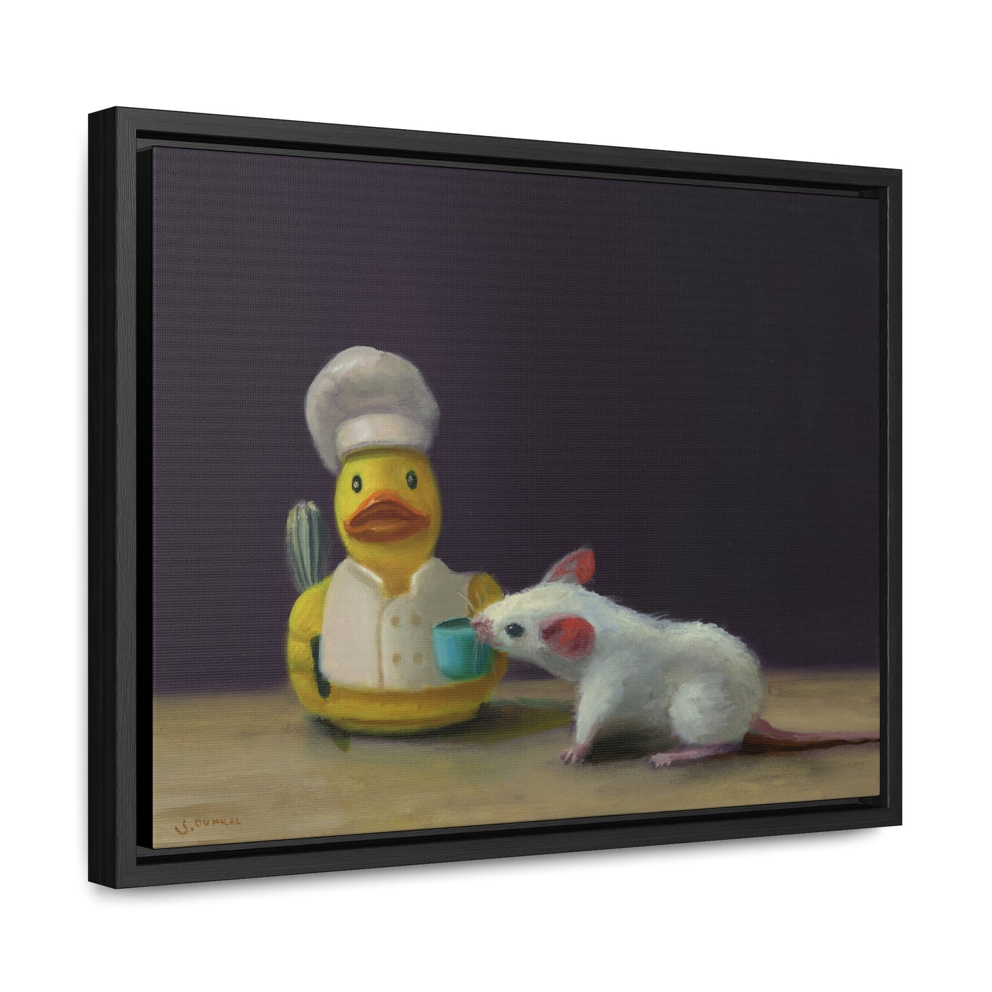 Stuart Dunkel: "Test Lick" - Framed Canvas Reproduction