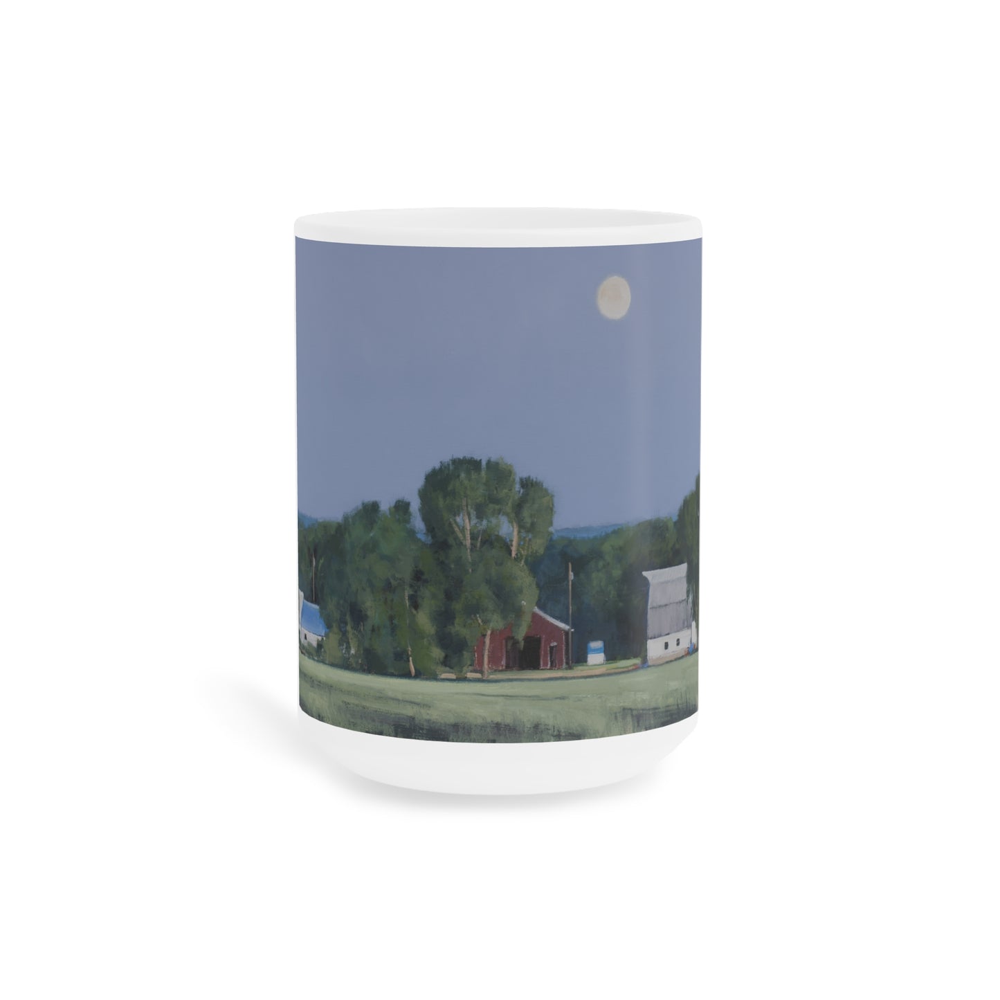 Ben Bauer: "Lowry Farm Moonrise" Ceramic Mug (11oz, 15oz, 20oz)