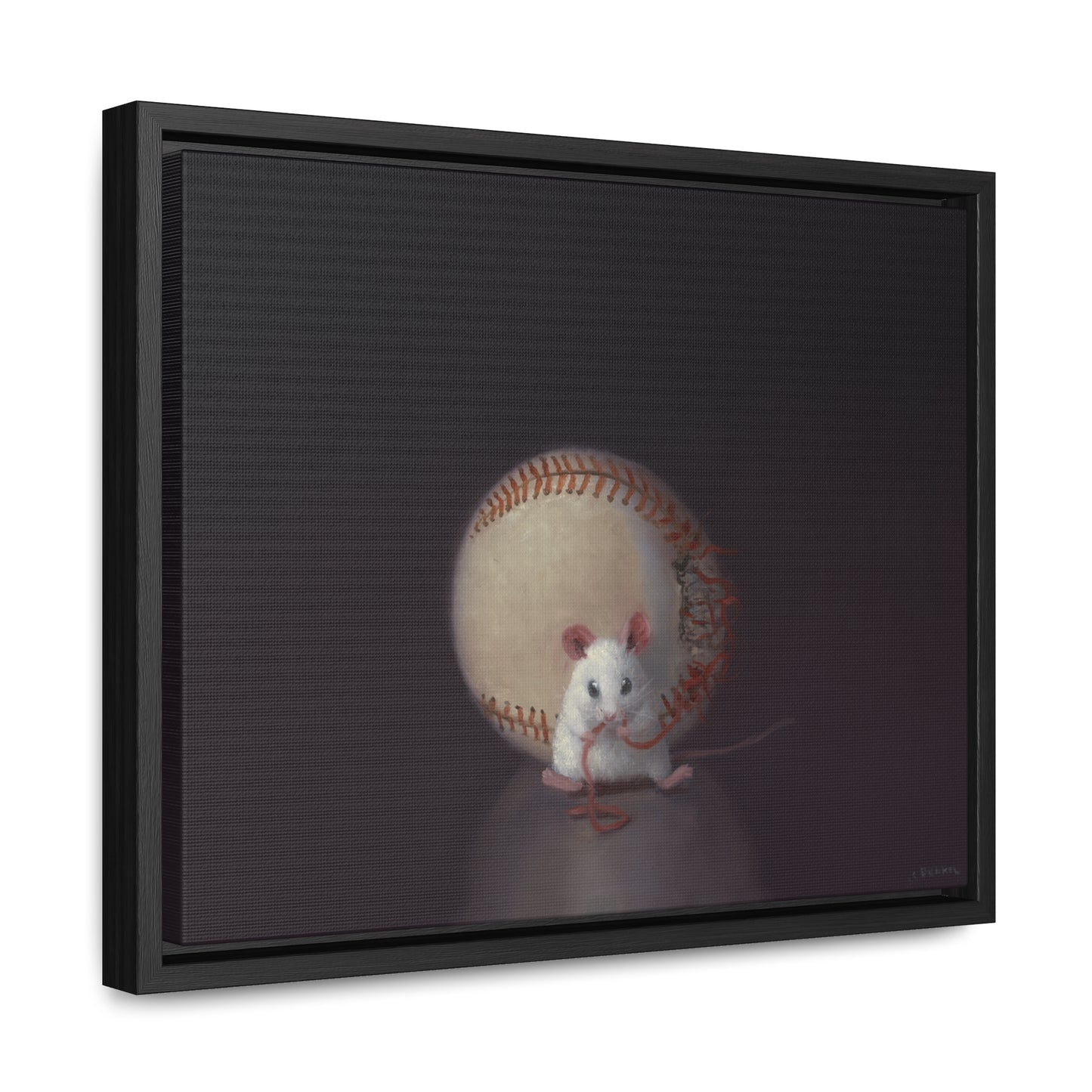 Stuart Dunkel: "Foul Ball" - Framed Canvas Reproduction